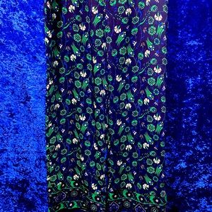 👖LIZ CLAIRBORNE NAVY BLUE FLORAL CAREER PANTS 👖